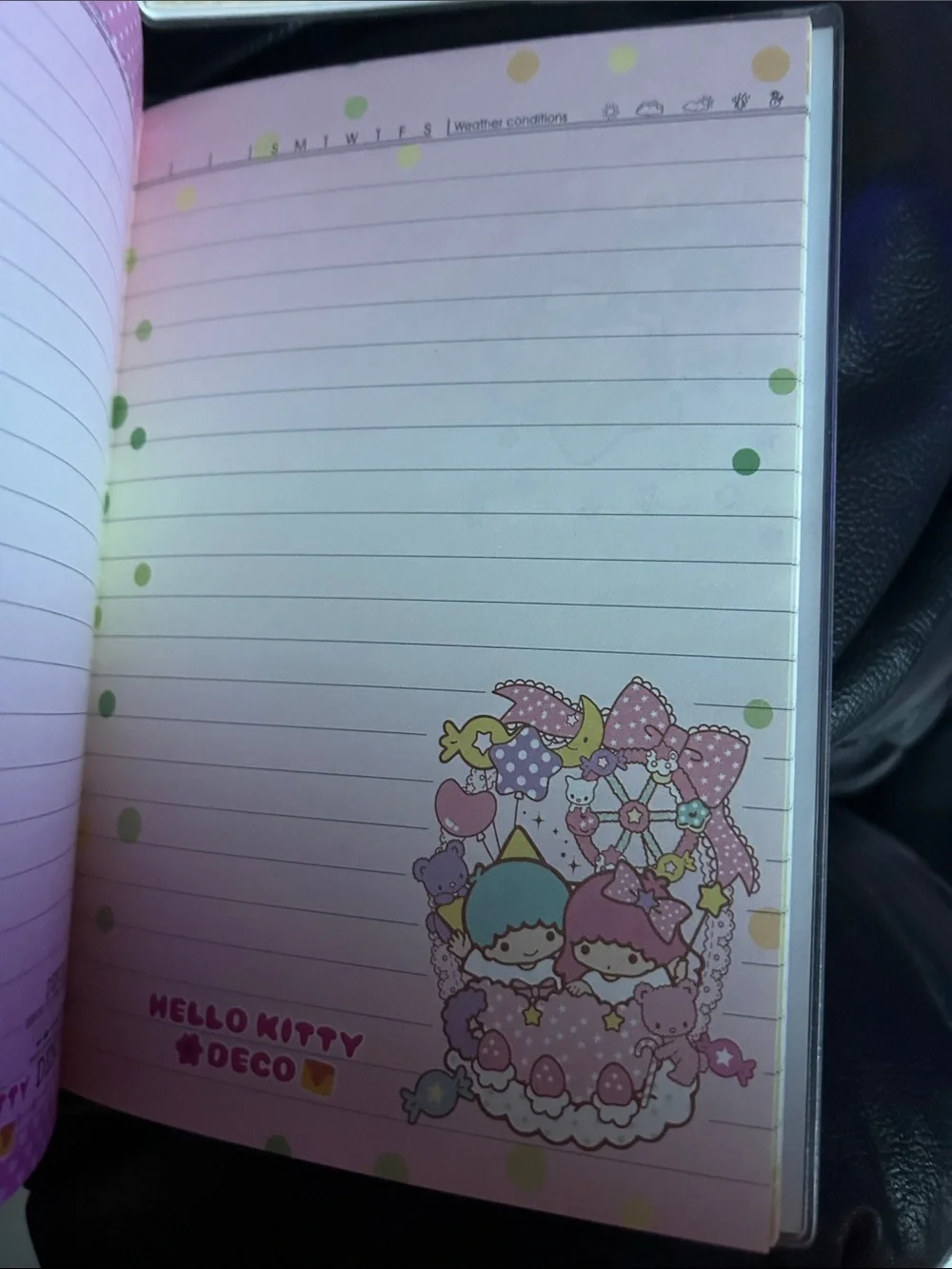 Hello Kitty Deco Little Twin Stars Notebook
